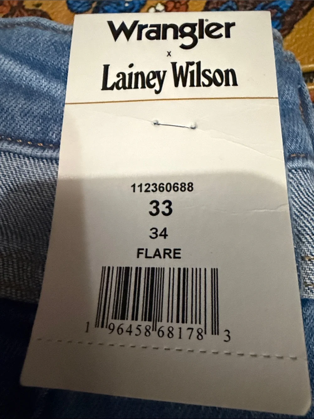 Wrangler Patchwork Wide-Leg Jeans - Multi-Blue - Picture 2 of 2